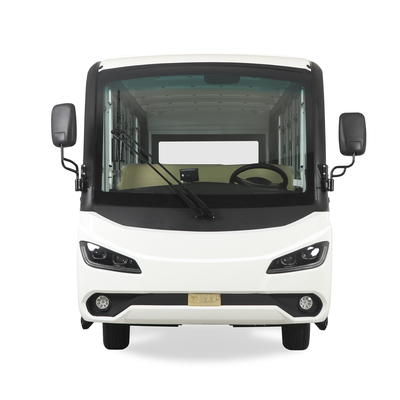 New Energy New Design 14 Seats Sightseeing Shuttle Bus Car with Closed Door
